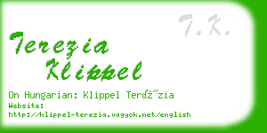 terezia klippel business card